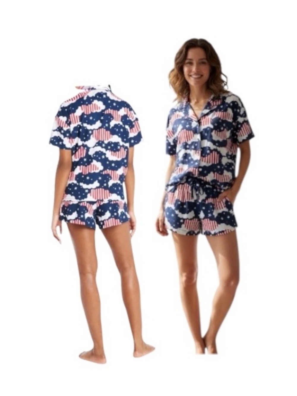 Way To Celebrate Americana Shorty Pajama Set